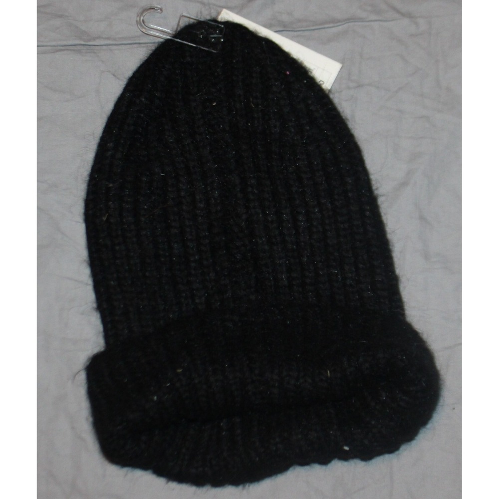 A New Day Women's OSFM Chunky Rib Beanie Winter Stocking Hat Black